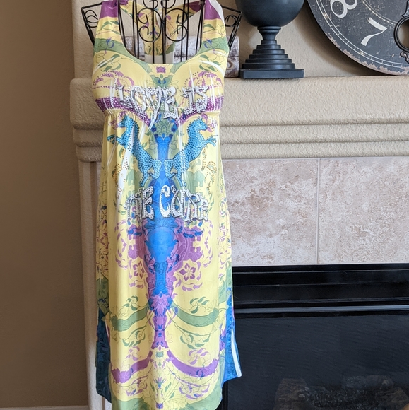 S-Twelve soft stretch racer back summer dress. Size: Medium - Picture 2 of 14